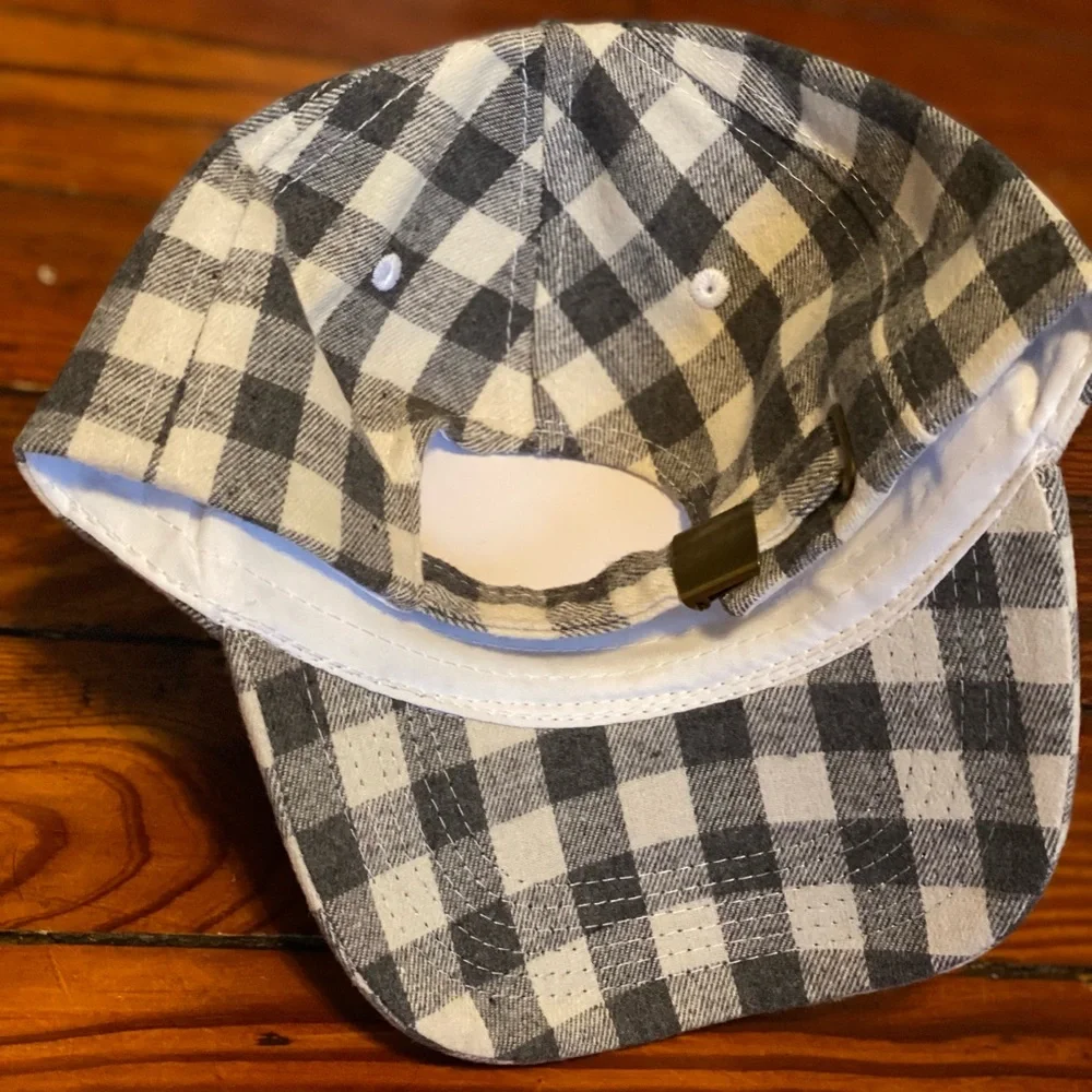 Buffalo Gingham Check Baseball Cap NWT